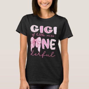 Camiseta Gigi da Little Miss Onederful Menina do Primeiro A