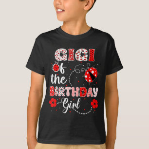 Camiseta Gigi da menina aniversariante - joaninha da famíli