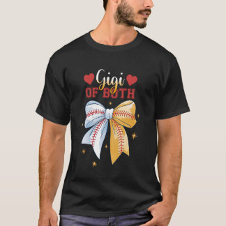 Camiseta Gigi De Ambos Beisebol Softbol Coquete Laço Mãe