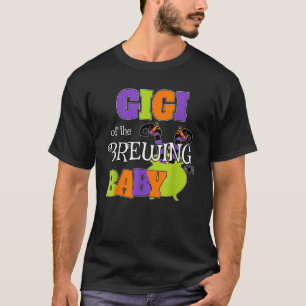 Camiseta Gigi De Criação Do Chá de fraldas Do Dia de as Bru