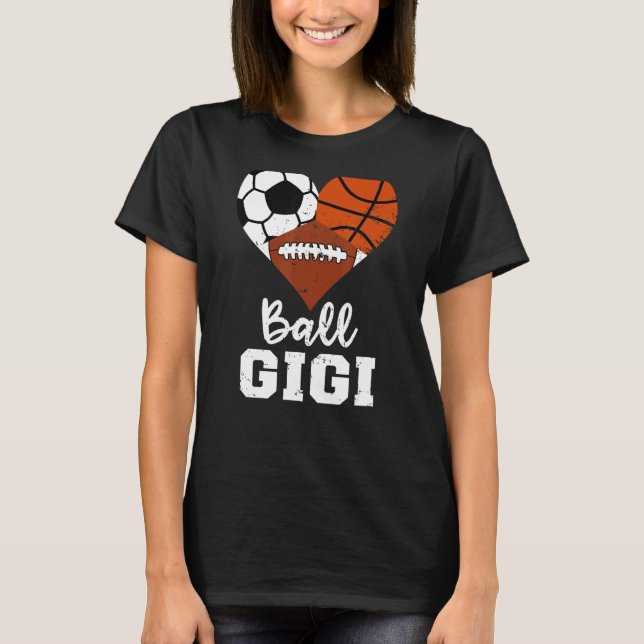 Camiseta Gigi de futebol de basquete de futebol de Ball Gig (Frente)