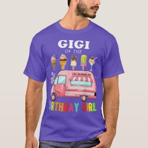 Camiseta Gigi Do Aniversário Do Par De Sorvete De Passageir
