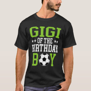Camiseta Gigi do Aniversário Jogador de Futebol Corresponde