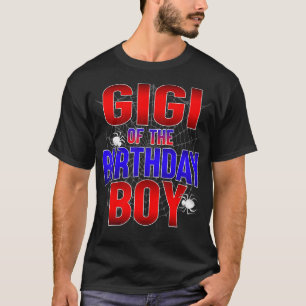 Camiseta Gigi Do Aniversário Menino Costume Spider Bday P
