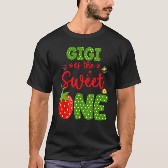 Camiseta Gigi Do Aniversário One Strawberry 1rua Bda (Frente)