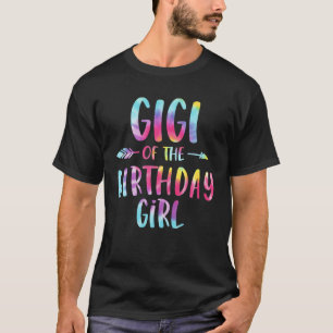 Camiseta Gigi do Aniversário para Menina Tie Colorful Bda