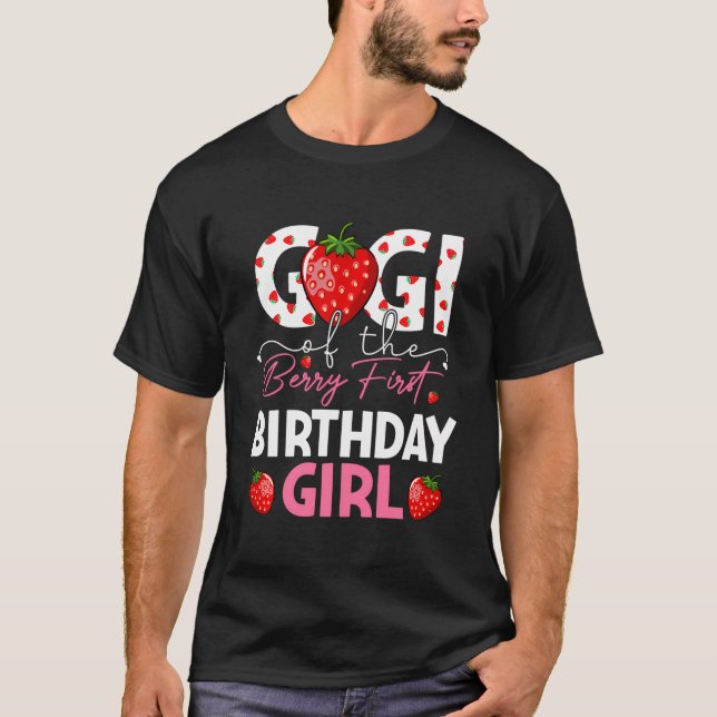 Camiseta Gigi Do Berry Sweet One Birthday Strawberry Gi (Frente)