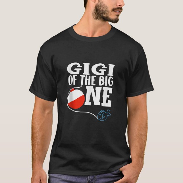 Camiseta Gigi do Grande Garoto de Pesca Primeiro Aniversári (Frente)