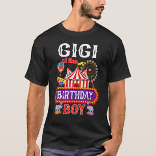 Camiseta Gigi Do Menino De Aniversário Do Circo Tema C
