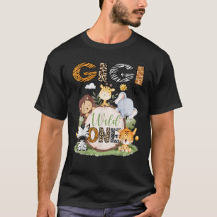 Camiseta Gigi Do primeiro aniversario Selvagem Safari