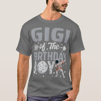 Camiseta Gigi Do Tema Espacial Do Astronauta De Aniversário