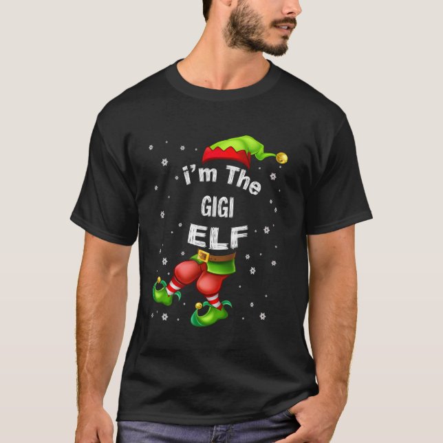 Camiseta Gigi Elf Matching Family Group Natal Pajama (Frente)