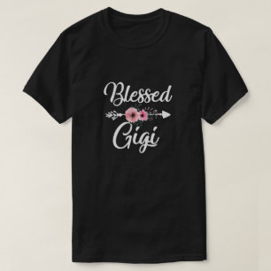 Camiseta Gigi Gigi de decoração cardíaca abençoada para o D