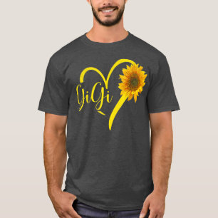 Camiseta GiGi Heart For Women Vovó Dia de as mães De Natal