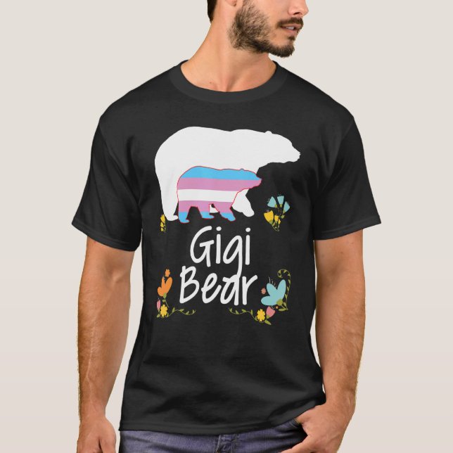 Camiseta Gigi Lgbt Bear Transgender Rainbow Lgbt Gay Lesbia (Frente)
