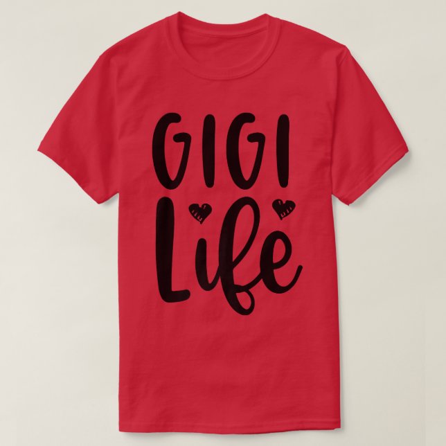 Camiseta Gigi Life Dia de as mães Avó Avó Nana Ret (Frente do Design)