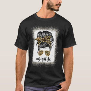 Camiseta Gigi Life Leopardo Mensageiro Mães