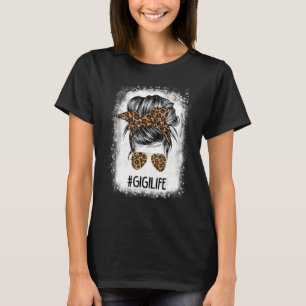 Camiseta Gigi Life Leopardo Mensageiro Mães