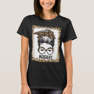 Camiseta Gigi Life Messaging Bun Leopard Natal Mot