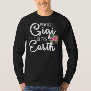 Camiseta Gigi Mais Orgulhoso Da Terra, Gigi, Moa Floral Ros