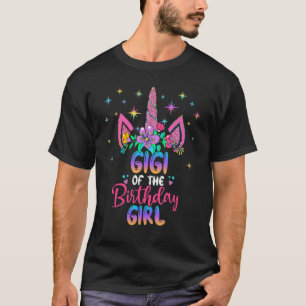 Camiseta Gigi Of The Birthday Girl Unicorn Birthday Party O