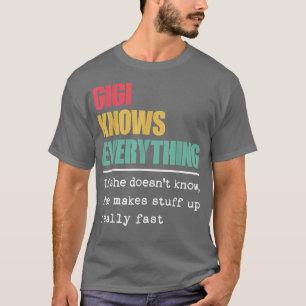 Camiseta Gigi Sabe Tudo Engraçado, Orgulho Mundo Grande