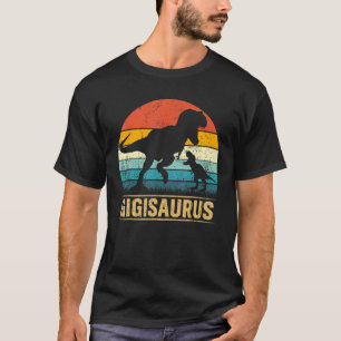Camiseta Gigi Saurus T Rex Dinosaur Gigisaurus Mãe Engraçad