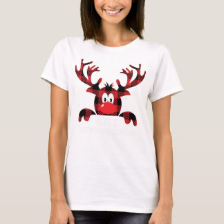 Camiseta Gigi Sempre seja você mesmo Rena Santa Chapéu Búfa