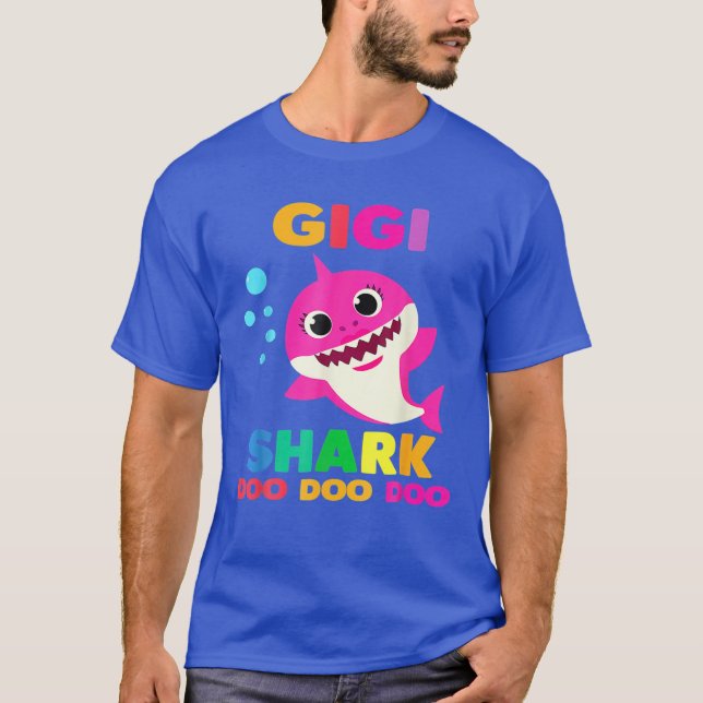 Camiseta Gigi Shark Doo Doo Crianças Engraçadas de Mamães (Frente)