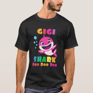 Camiseta Gigi Shark Gift Cute Baby Shark Family Combine