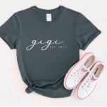 Camiseta Gigi vovó personalizada - Camisa-T<br><div class="desc">Estamos sempre a adicionar novas designs diariamente!</div>