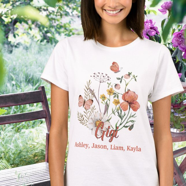 Camiseta Gigi Wildflower Personalizado (Criador carregado)