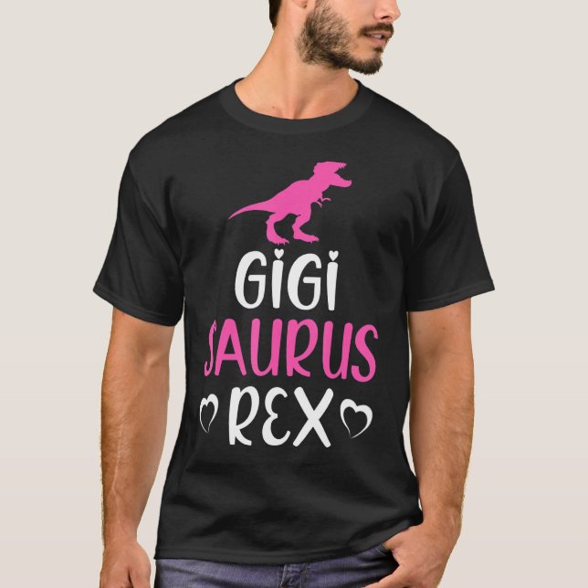 Camiseta Gigisaurus Rex Dinosaur Gigi Saurus Family Matchi (Frente)