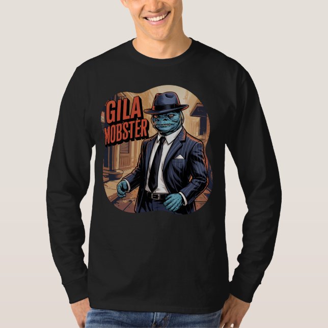 Camiseta Gila Mobster Ilustração Combo Criatura Funny (Frente)