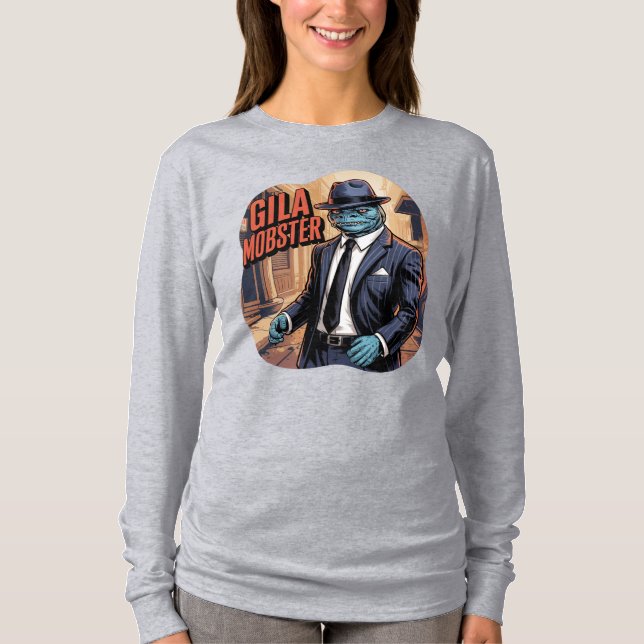 Camiseta Gila Mobster Ilustração Combo Criatura Funny (Frente)