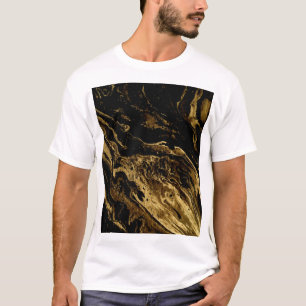 Camiseta Gilded Elegance: A Esplêndida Magia de Marbling