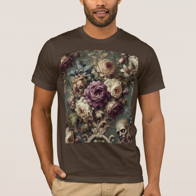 Camiseta Gilded Unease – Gothic Wearable Art  (Frente)