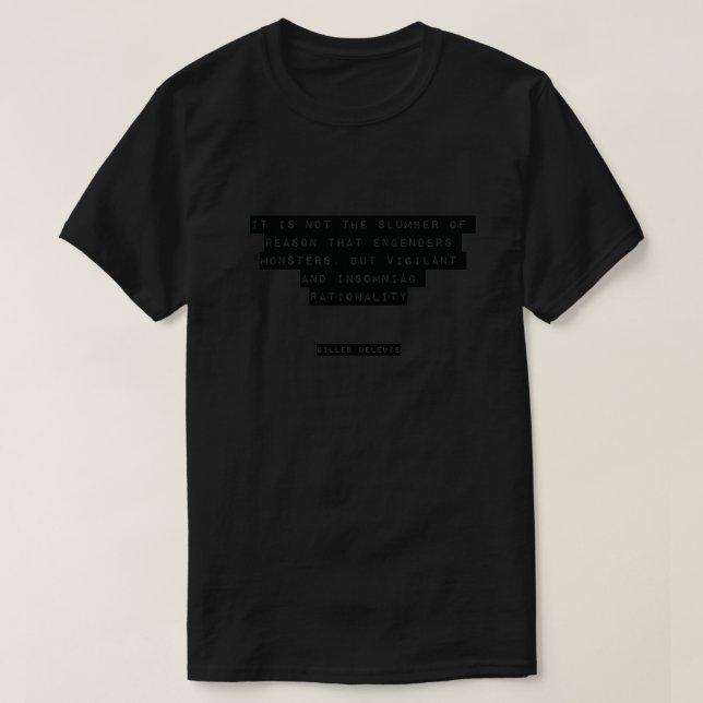 Camiseta Gilles Deleuze Cote (Frente do Design)