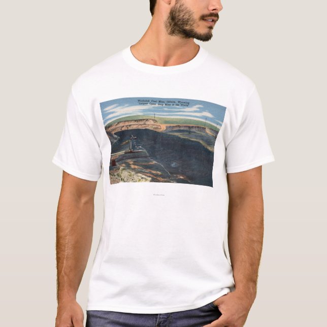 Camiseta Gillette, WY - opinião de mina de carvão de (Frente)