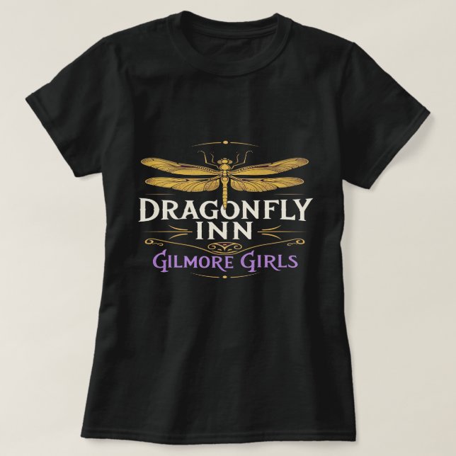 Camiseta Gilmore Girls Dragonfly Inn Men's Natural Graphic  (Frente do Design)