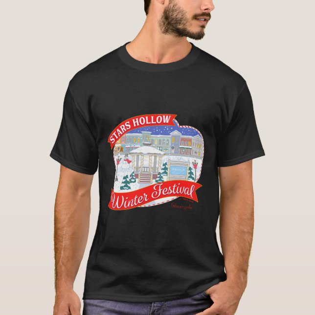 Camiseta Gilmore Girls Stars Hollow Winter Festival  (Frente)