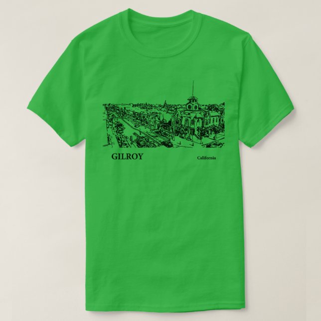Camiseta Gilroy California TShirt 2 (Frente do Design)