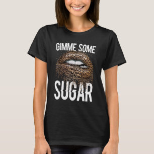 Camiseta Gimme Algumas Mulheres De Açúcar Leopardo Cheetah