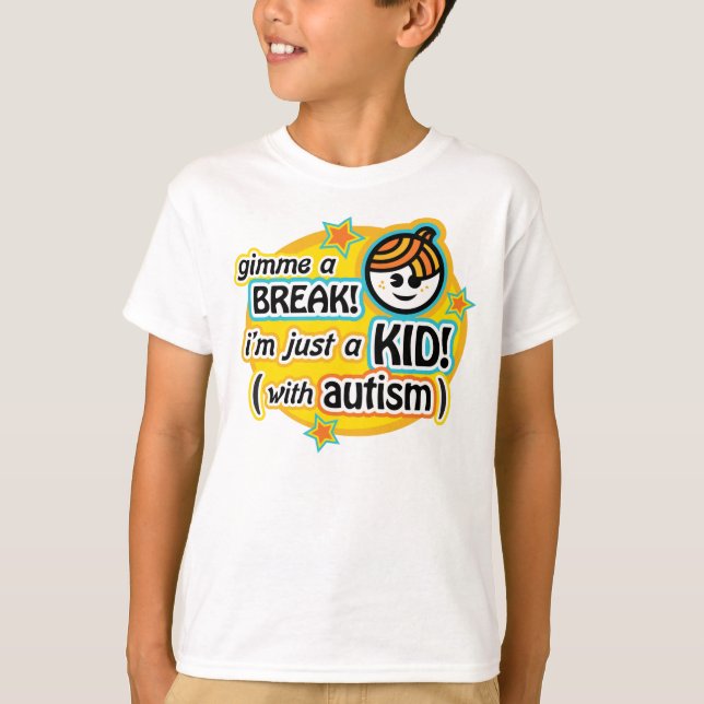 Camiseta Gimme um t-shirt da ruptura (menino) (Frente)