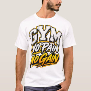 Camiseta GIMNÓSIO Sem Dor Sem Ganho – Tipografia Motivacion