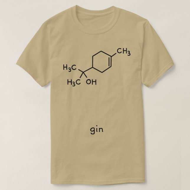 Camiseta Gin Molecule (Frente do Design)