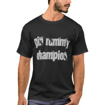 Gin Rummy Champion Funky Cinza T-Shirt
