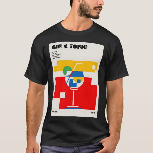 Camiseta Gin & Tonic Cocktail Art (Frente)