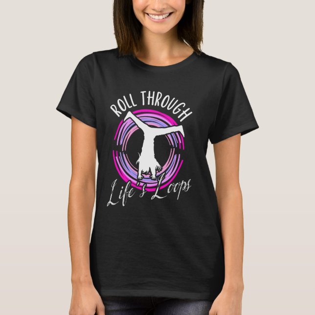 Camiseta Ginásias de loop do ginásio de rodas de rodas (Frente)