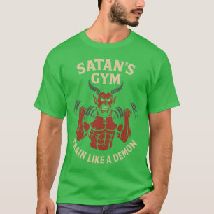 Camiseta Ginásio do Satanás Treine Como um Demônio Paródia